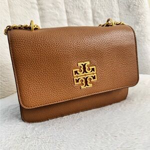 Tory Burch Brown Leather Crossbody Bag